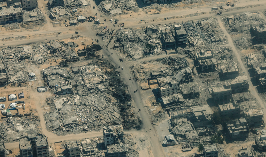 rubble central Gaza Strip 10ago25