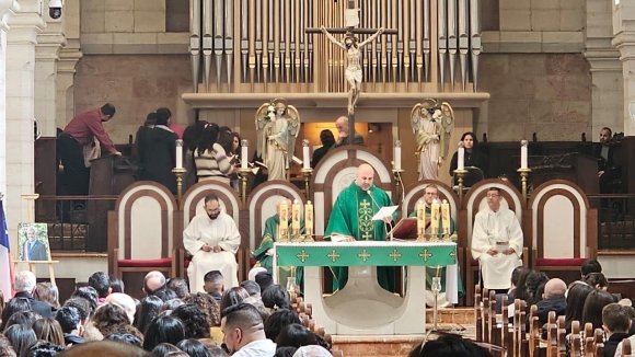 Misa en memoria del Expresidente Sebastián Piñera en la Iglesia de la Natividad