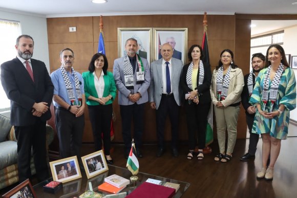 Recibe alcalde Quillota durante visita alcalde Beit Sahour