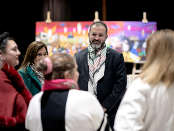 Exposición Abraza Palestina en Lo Espejo
