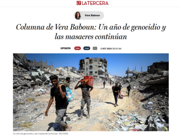 Un año de genocidio y las masacres continúan